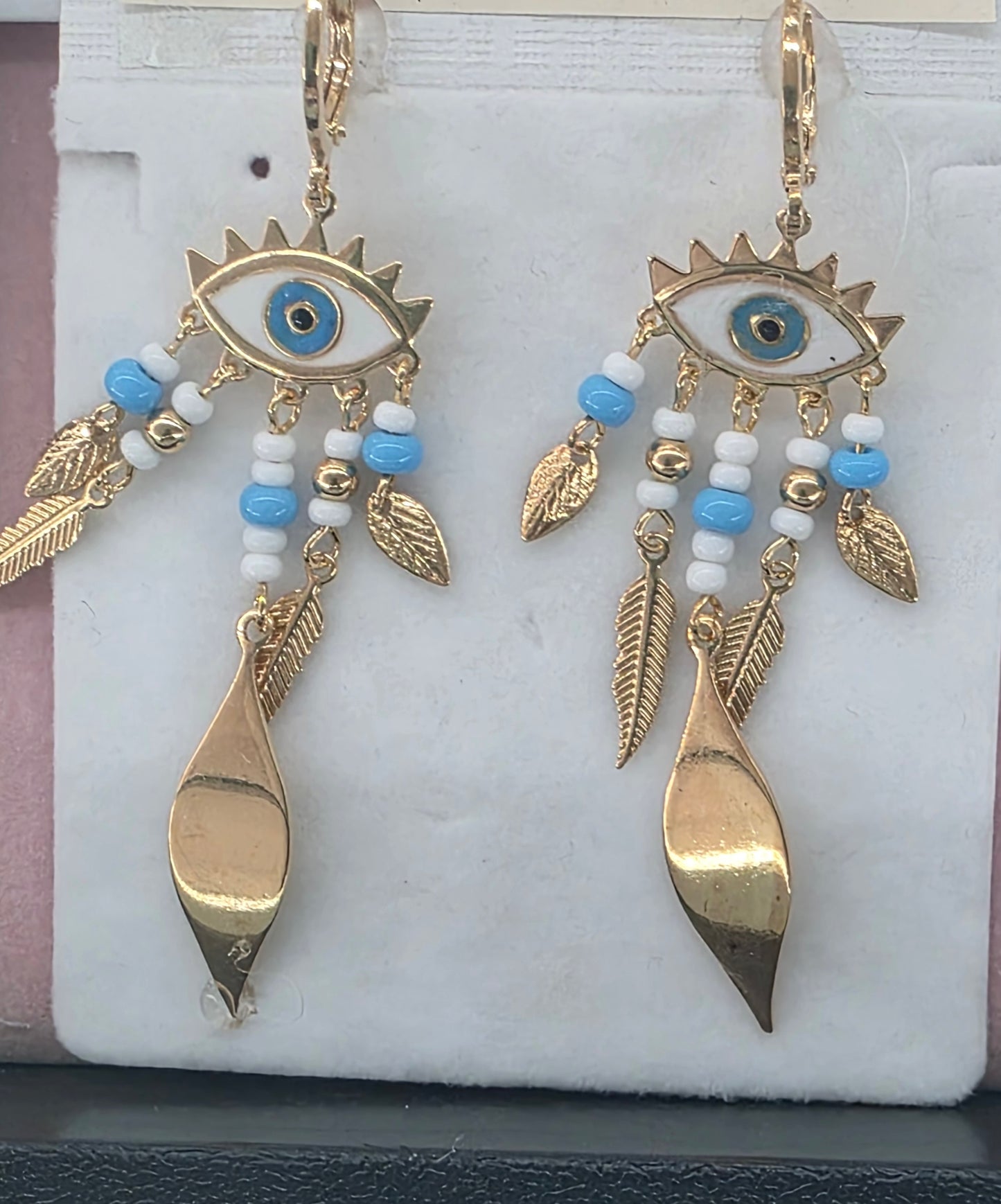 Evil eye earrings