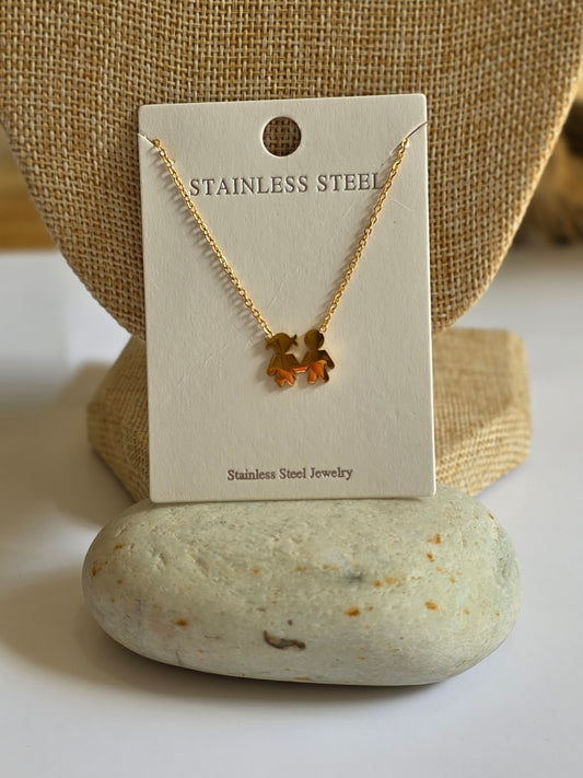 Stainless steel kids necklace