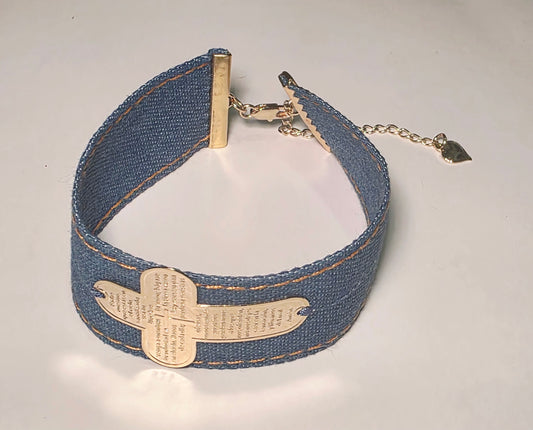 Padre nuestro jean bracelet