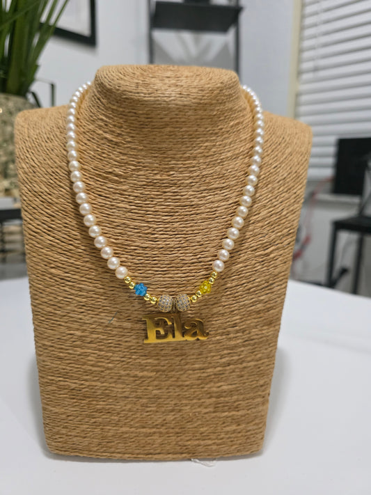 Stainless steel name necklace
