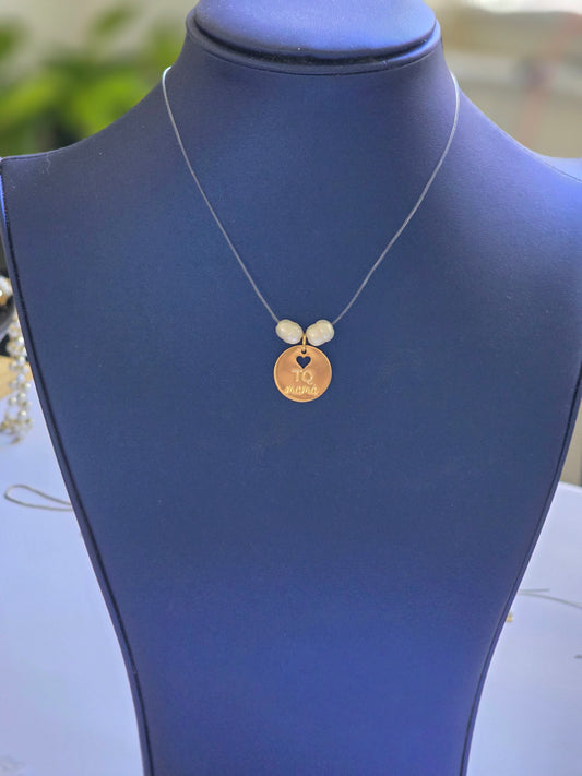 Te quiero mamá invisible necklace