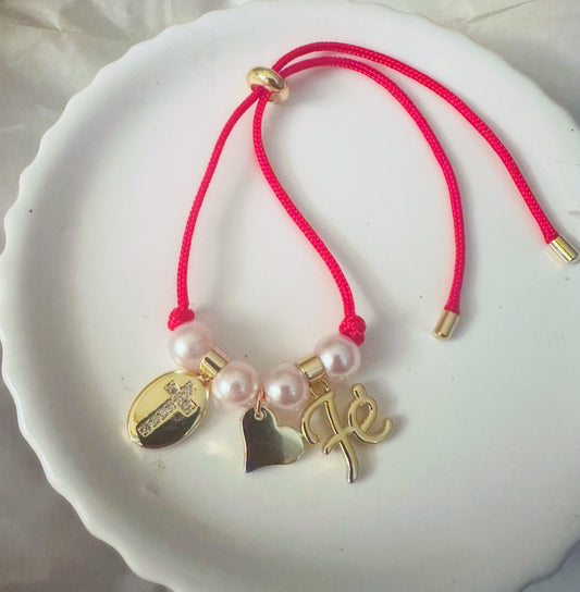 Fe red cord bracelet