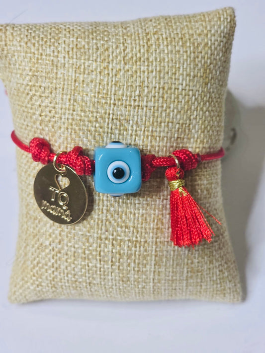 Te quiero mamá red cord bracelet
